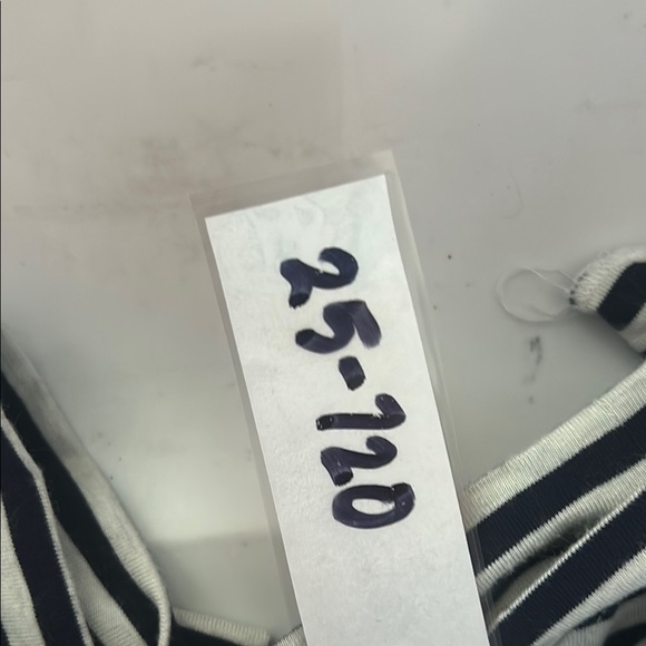 Splendid Black and White Fitted Long Sleeve Tee - Picture 4 of 4